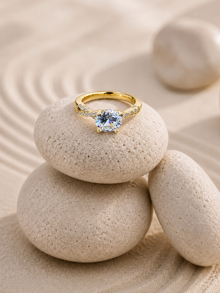 Sparkling Gold Statement Ring | Ring for Women