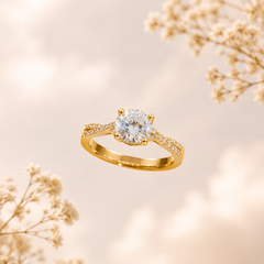 Sparkling Gold Statement Ring | Ring for Women