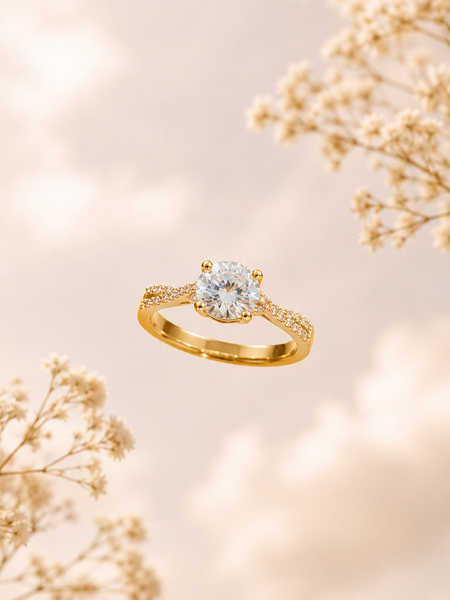 Sparkling Gold Statement Ring | Ring for Women