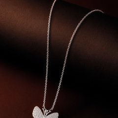 Celeste Butterfly Silver Pendant Necklace | Necklace for Women