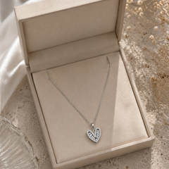 Aurora Open Heart Crystal Pendant Necklace | Necklace for Women