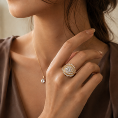 Celestial Halo Diamond Statement Ring | Ring for Women