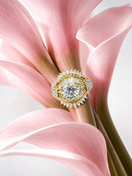 Celestial Halo Diamond Statement Ring | Ring for Women