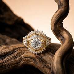 Celestial Halo Diamond Statement Ring | Ring for Women