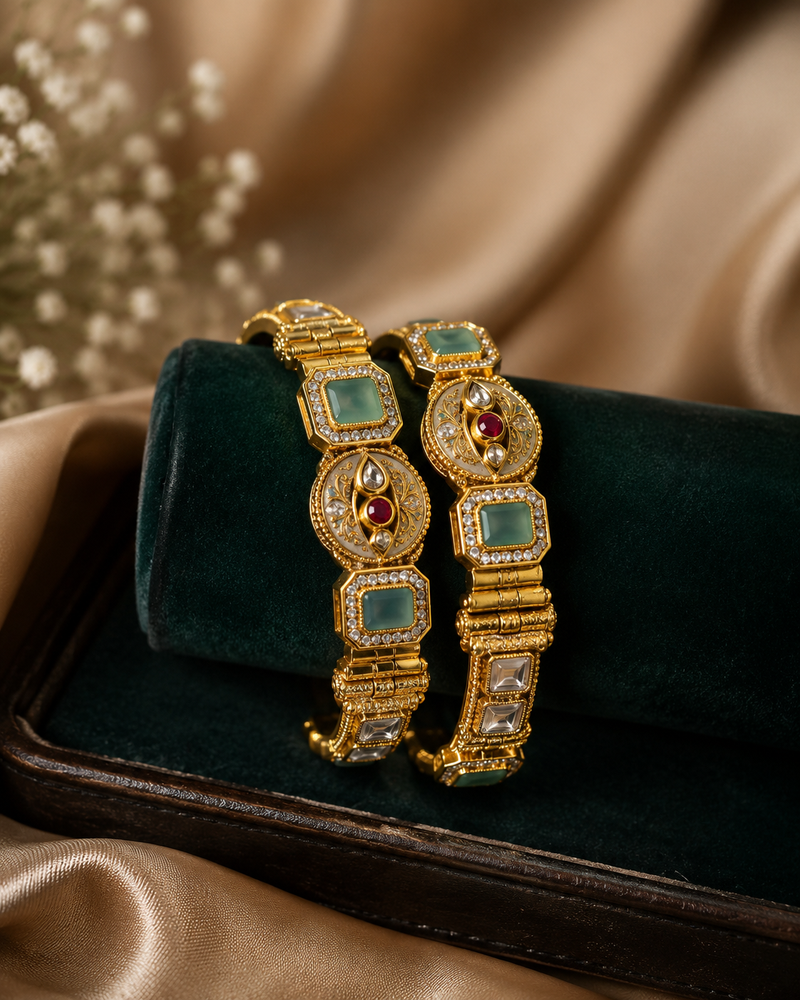 Stone Studded Bracelet Set for Women