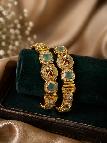 Stone Studded Bracelet Set for Women