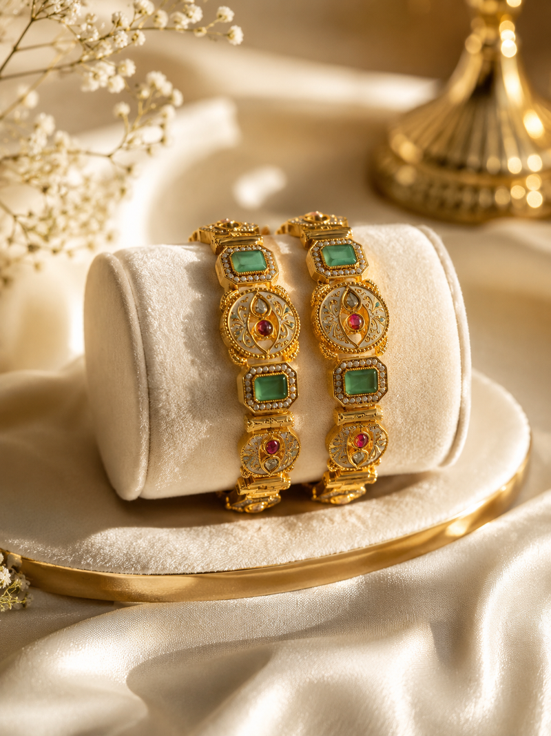 Stone Studded Bracelet Set for Women
