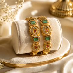 Stone Studded Bracelet Set for Women
