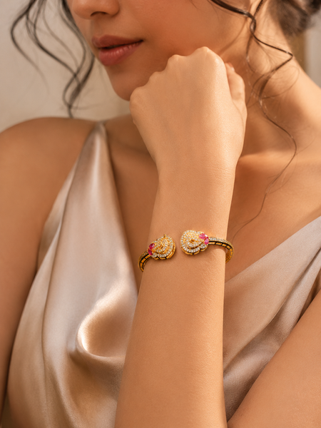 Pink Stone & Zircon Accents for Women