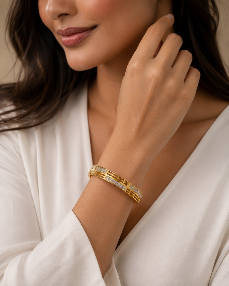 Zircon Studded Bracelet for Women