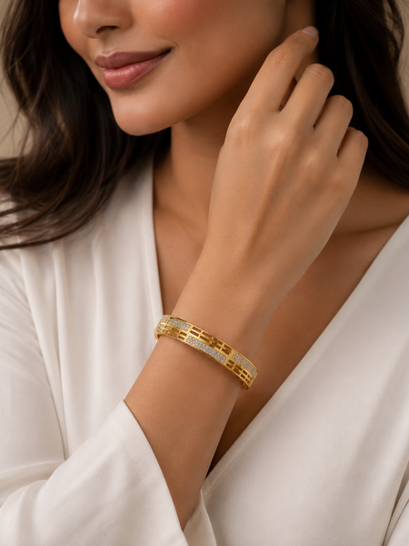 Zircon Studded Bracelet for Women