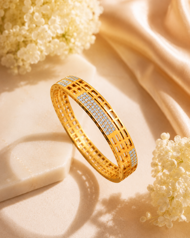 Zircon Studded Bracelet for Women