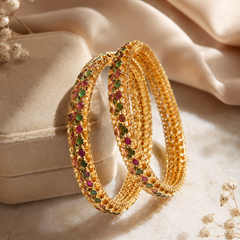 Multicolor Stone Bangle Bracelet for Women