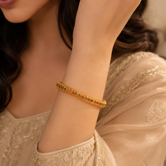 Multicolor Stone Bangle Bracelet for Women