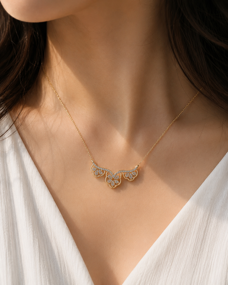 Sparkling Floral Charm Jewelry for Party & Festive Wear