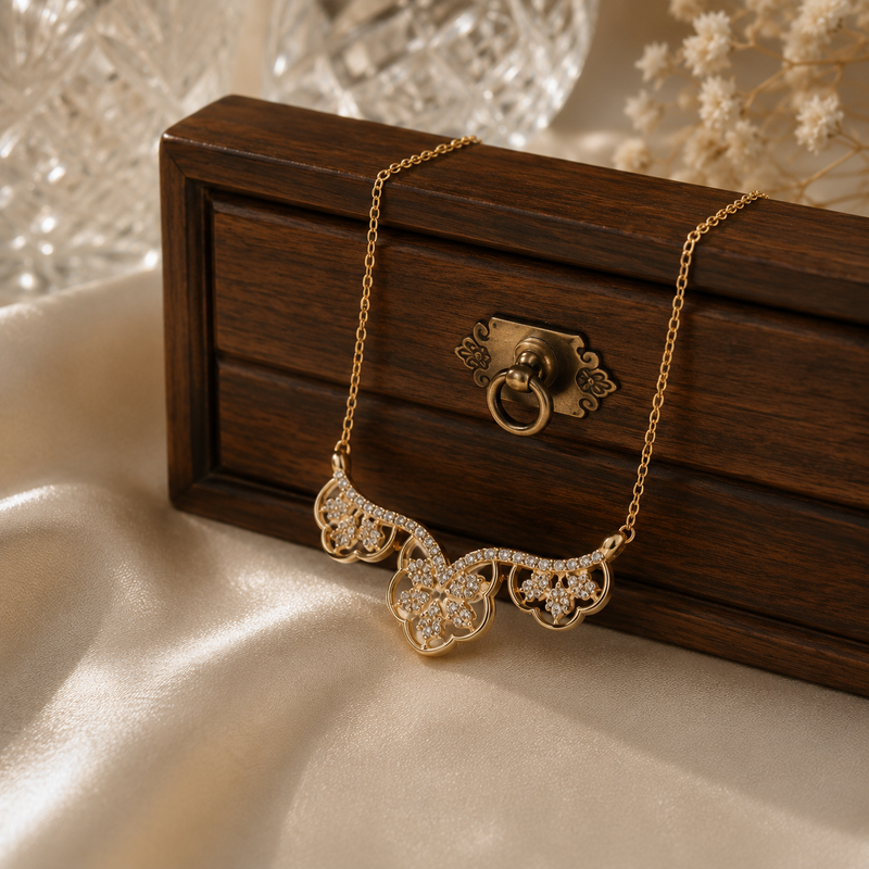 Sparkling Floral Charm Jewelry for Party & Festive Wear