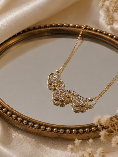 Sparkling Floral Charm Jewelry for Party & Festive Wear
