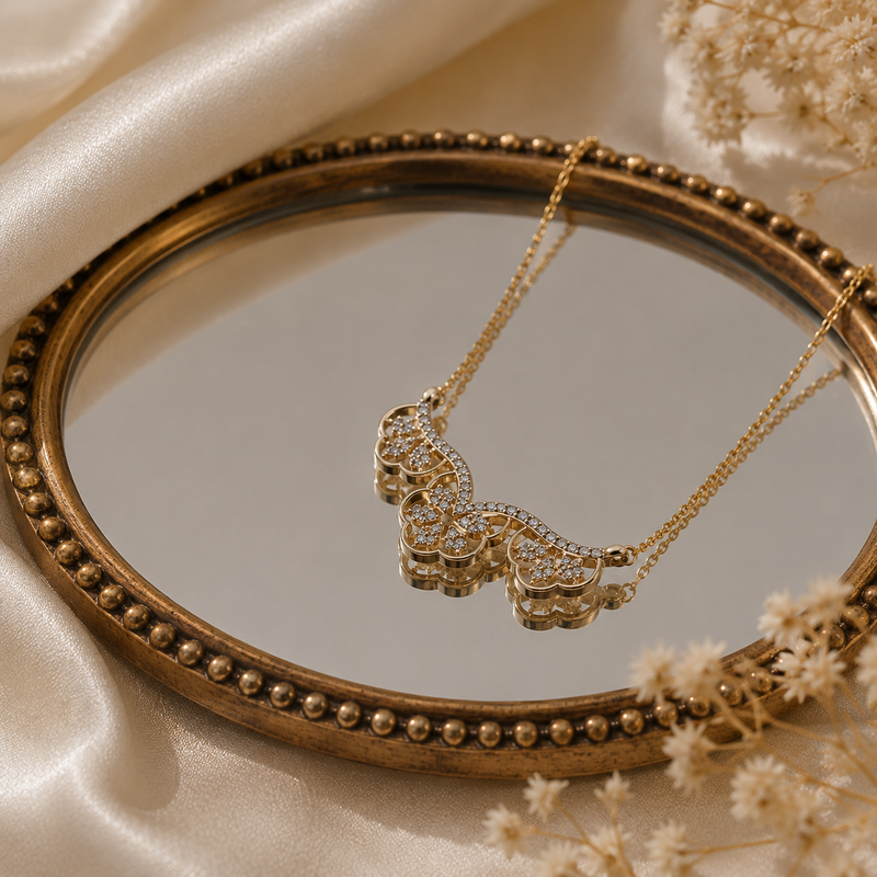 Sparkling Floral Charm Jewelry for Party & Festive Wear