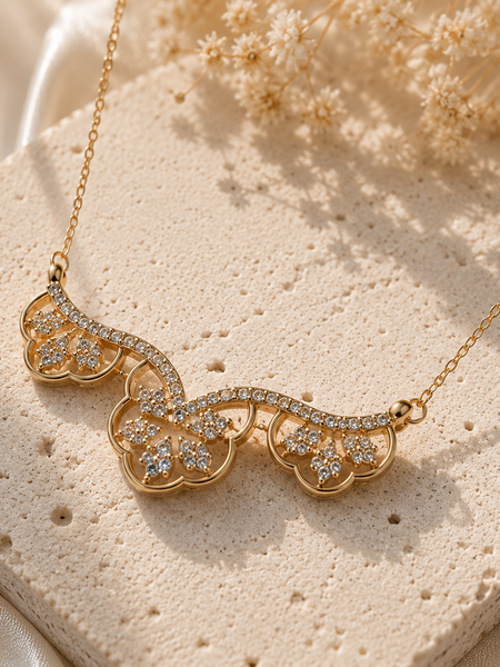 Sparkling Floral Charm Jewelry for Party & Festive Wear