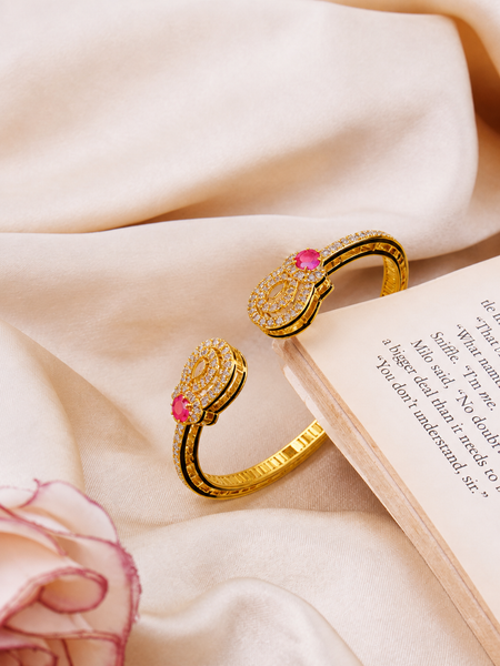 Pink Stone & Zircon Accents for Women