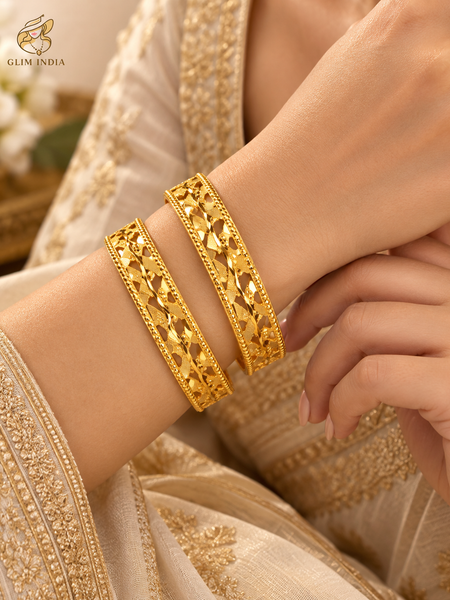 Sunehri Lattice Heritage Bangles