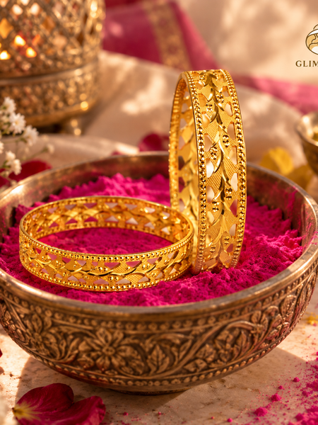 Sunehri Lattice Heritage Bangles