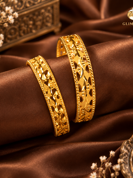 Sunehri Lattice Heritage Bangles