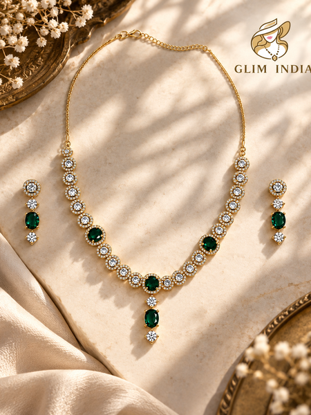 Emerald Starlight Necklace Set