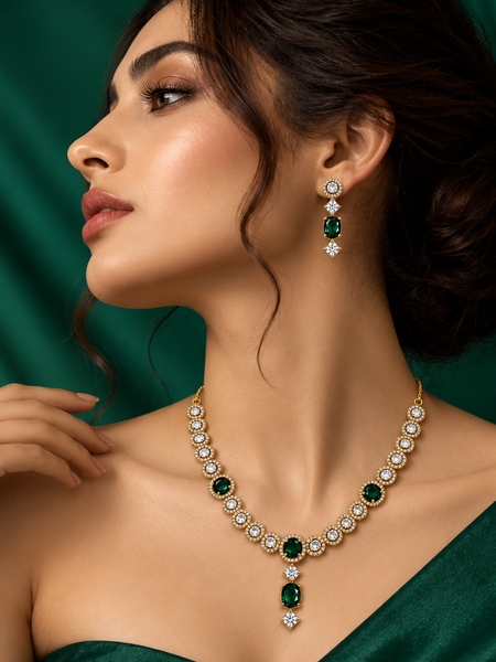 Emerald Starlight Necklace Set