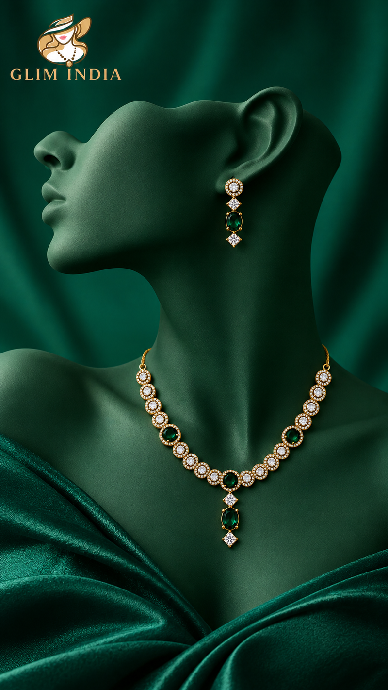 Emerald Starlight Necklace Set