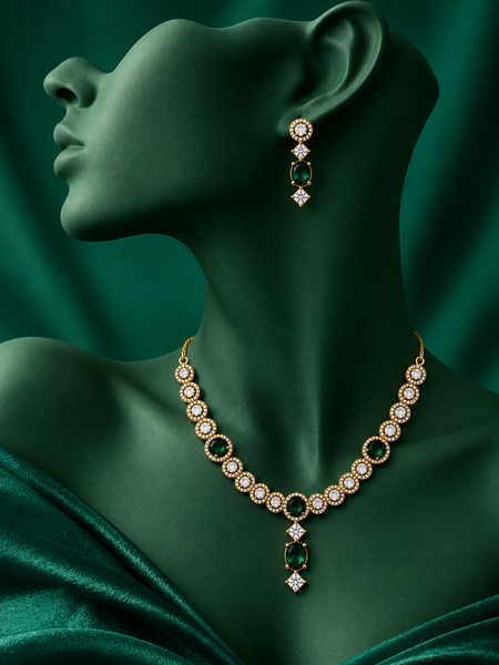 Emerald Starlight Necklace Set