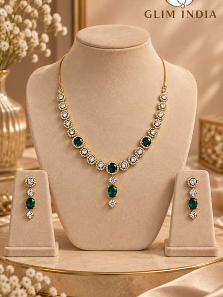 Emerald Starlight Necklace Set