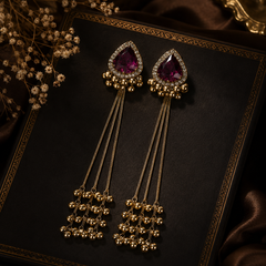 Kashmiri Noor Tassel Earrings | Earrings for Women