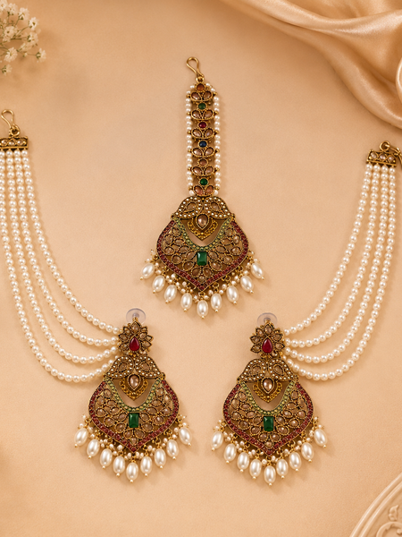 Pearl Veil Heritage Earrings | Earrings for Women