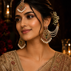 Pearl Veil Heritage Earrings | Earrings for Women