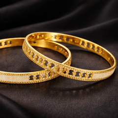 Textured Dual Design Bangle Set for Women