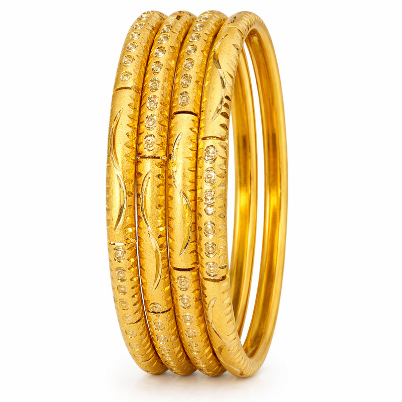 Textured Bangle Set