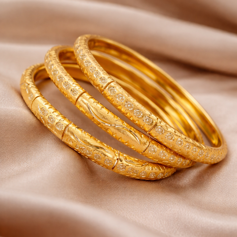 Textured Bangle Set