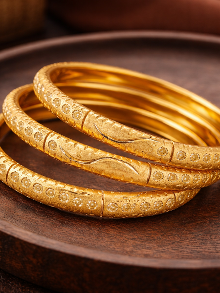 Textured Bangle Set