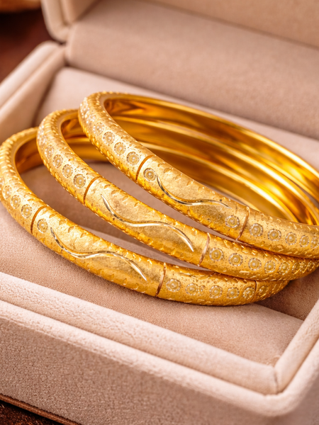 Textured Bangle Set