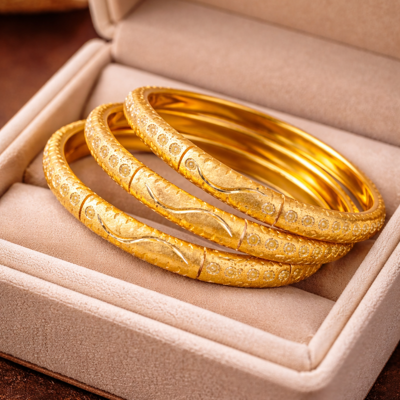Textured Bangle Set