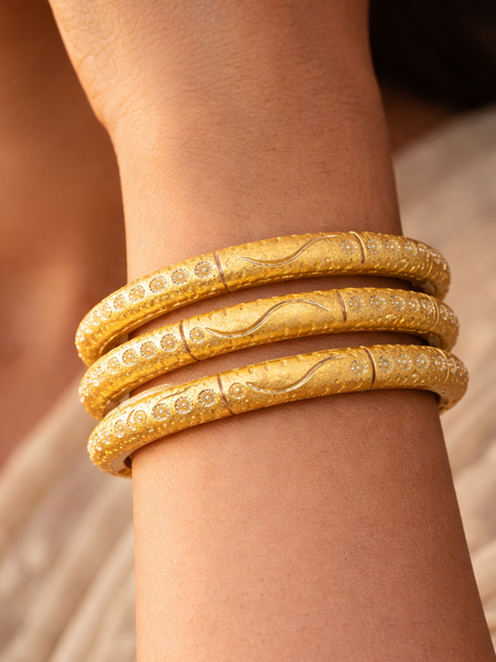 Textured Bangle Set