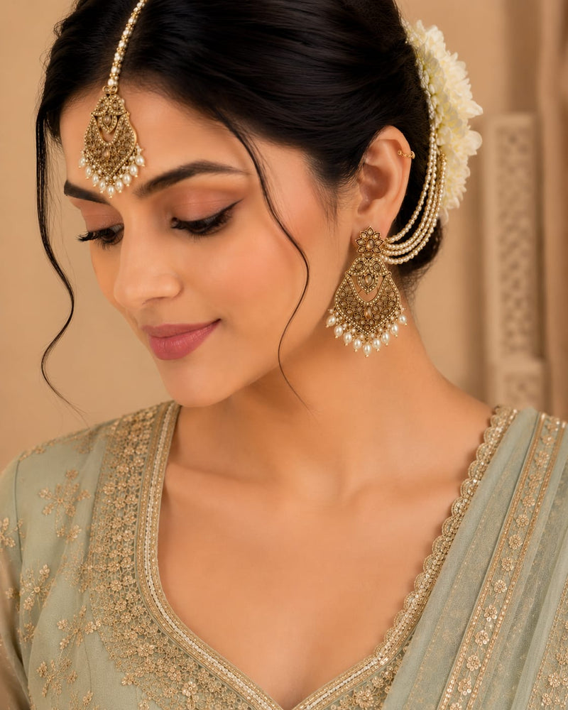 Pearl Veil Heritage Earrings | Earrings for Women