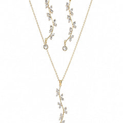 Golden Ivy Crystal Cascade Set