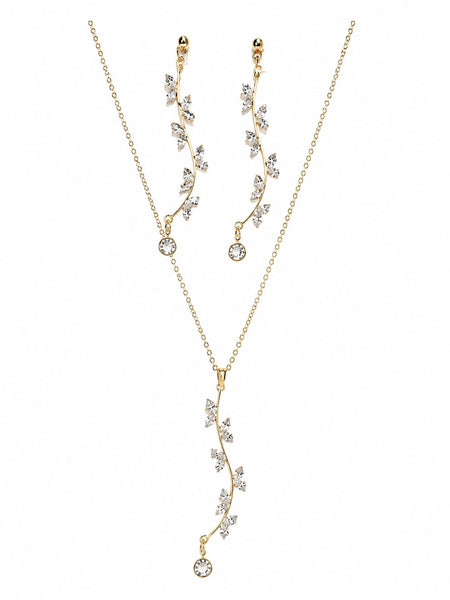 Golden Ivy Crystal Cascade Set