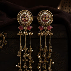 Zooni Heritage Tassel Earrings | Earrings for Women