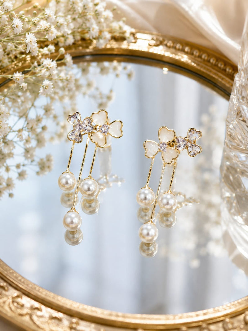Pearl Blossom Drop Earrings | Earrings for Women