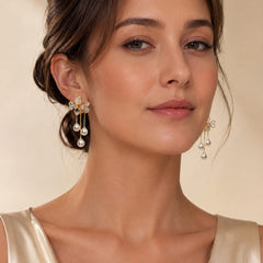 Pearl Blossom Drop Earrings | Earrings for Women