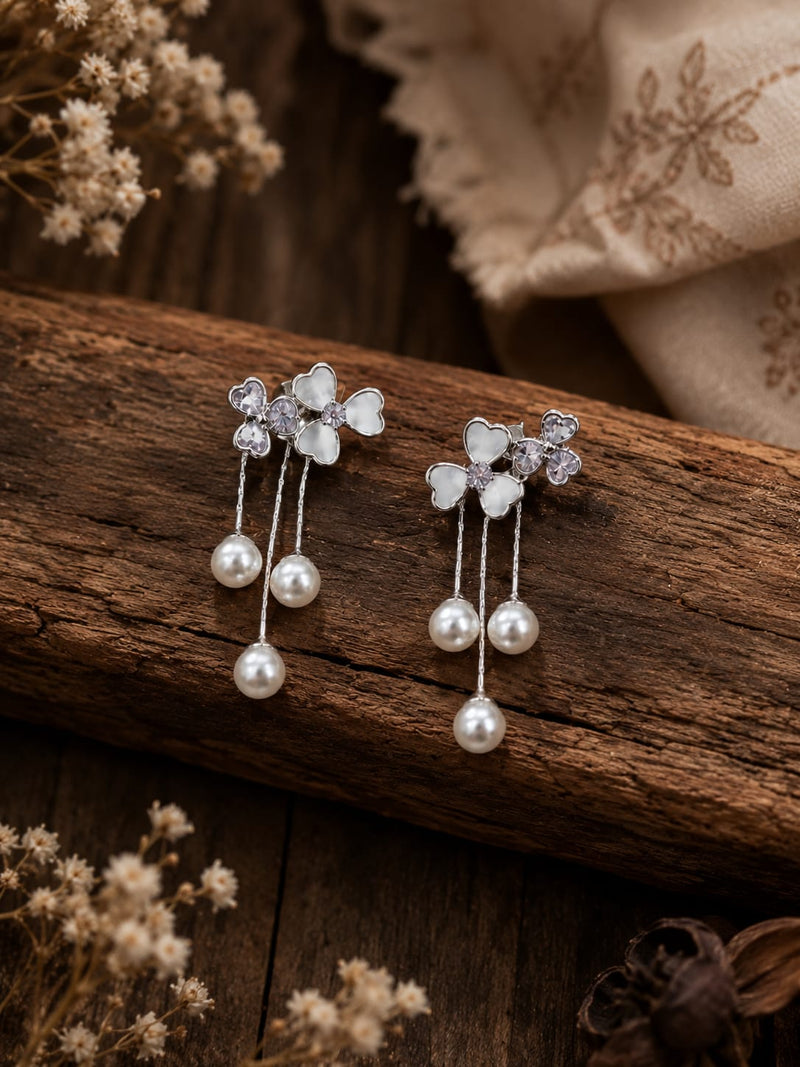 Pearl Blossom Drop Earrings | Earrings for Women