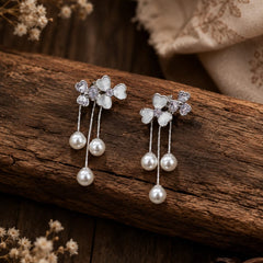 Pearl Blossom Drop Earrings | Earrings for Women